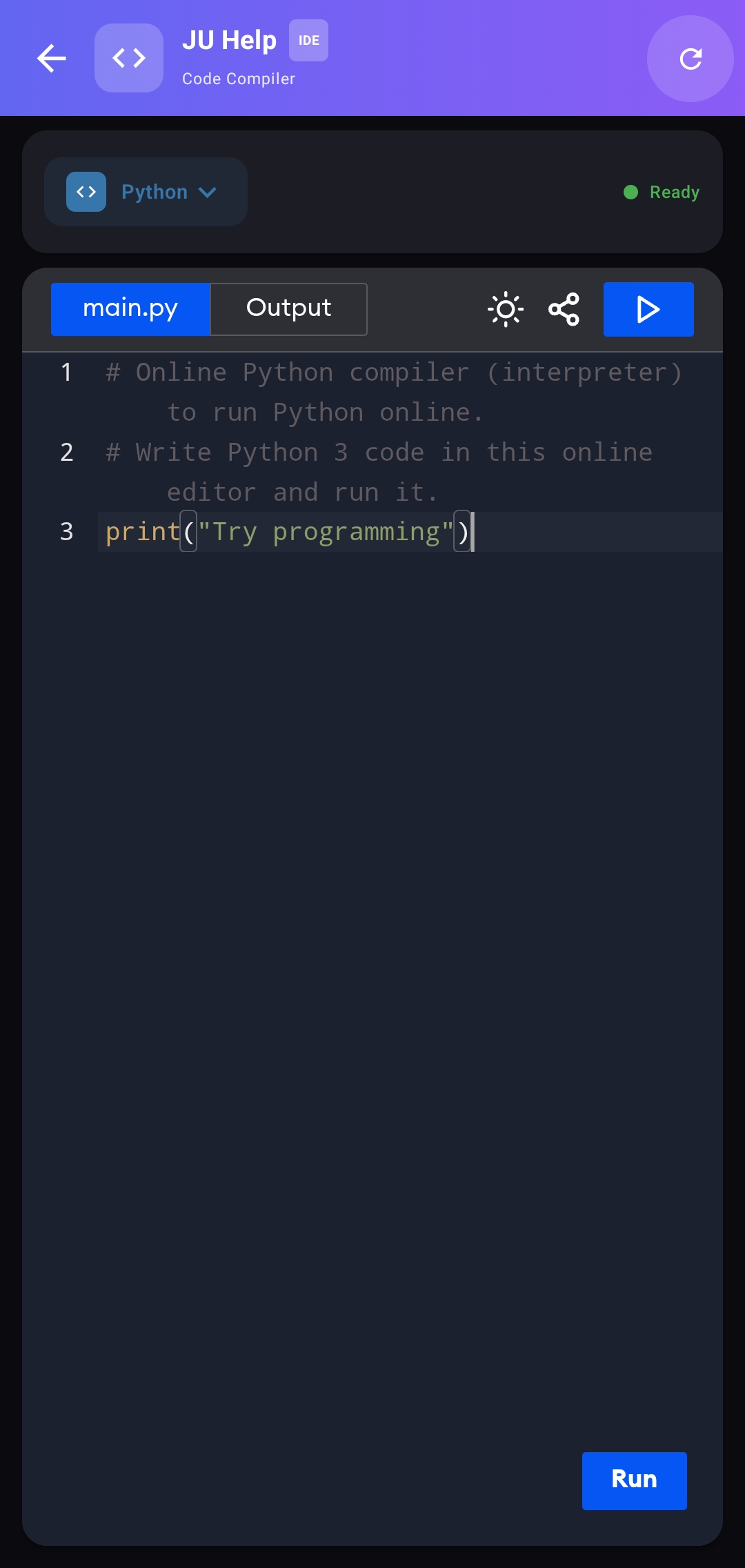 App screenshot